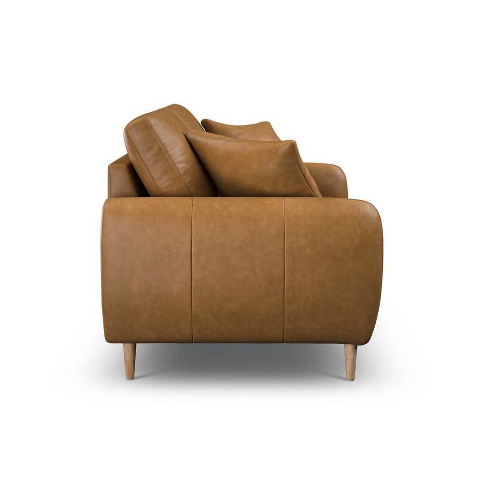Zara 2 Seater Sofa in Brown Leather 5
