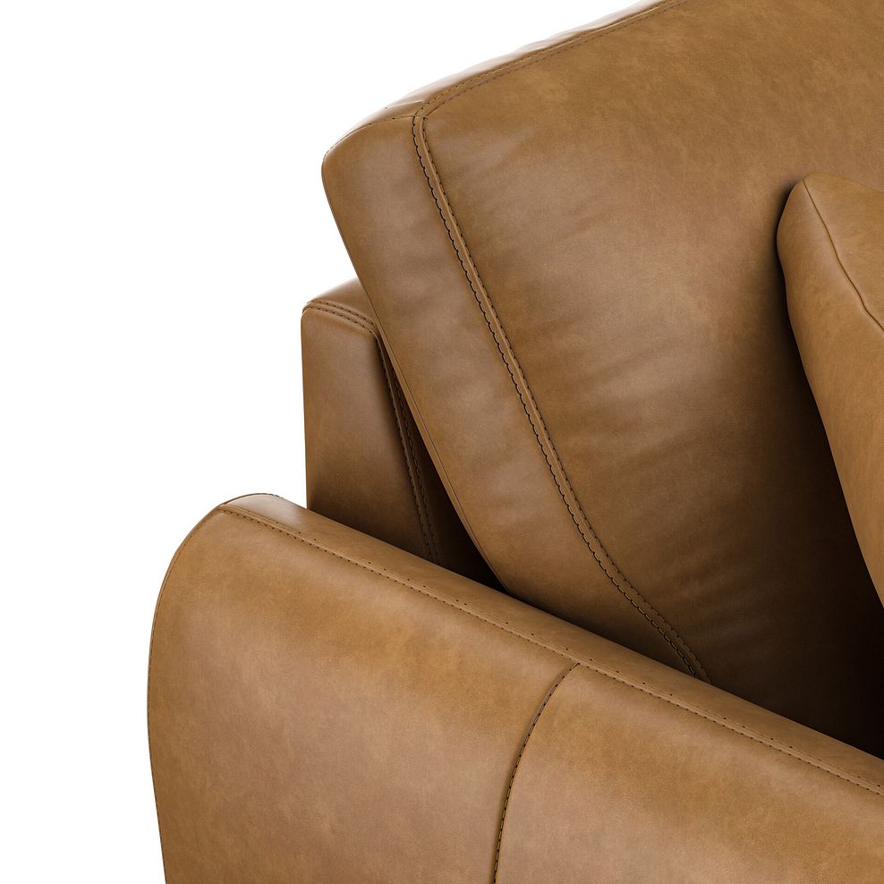 Zara 2 Seater Sofa in Brown Leather 9