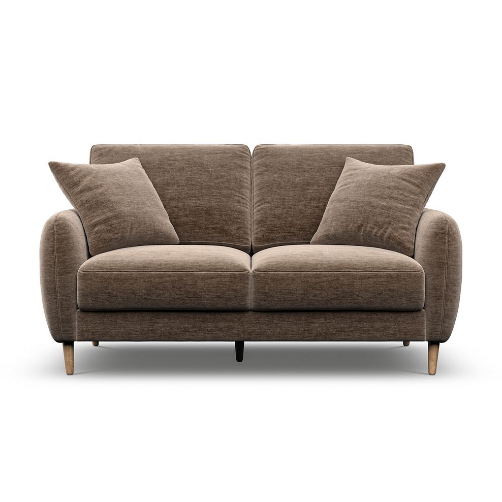 Zara 2 Seater Sofa in Canna Cocoa Fabric 2