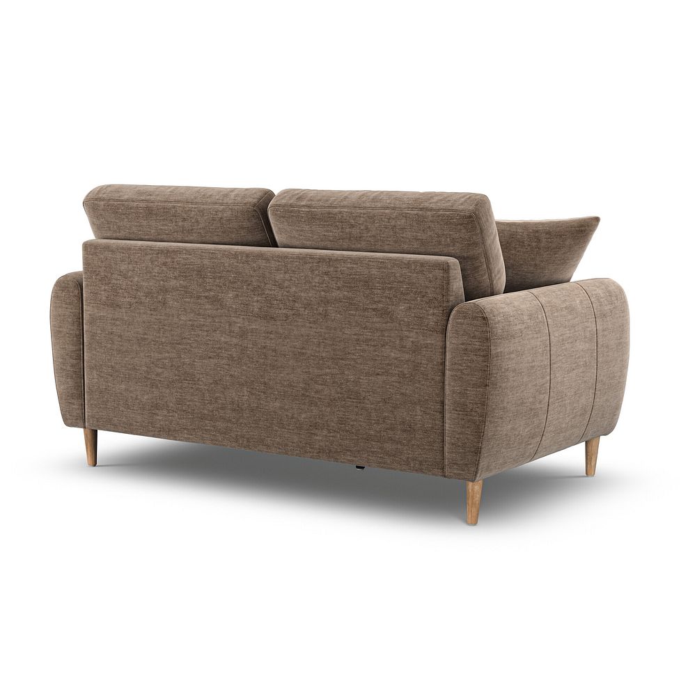 Zara 2 Seater Sofa in Canna Cocoa Fabric 3