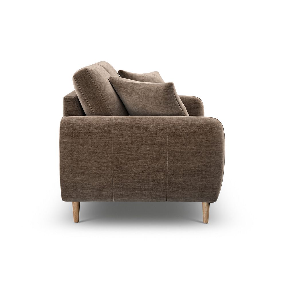 Zara 2 Seater Sofa in Canna Cocoa Fabric 5