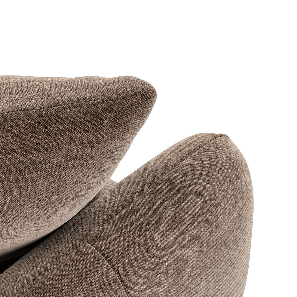 Zara 2 Seater Sofa in Canna Cocoa Fabric 10