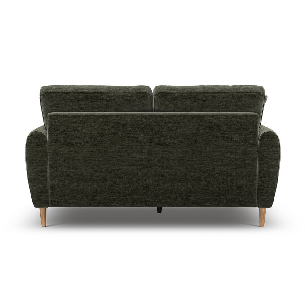 Zara 2 Seater Sofa in Canna Dark Green Fabric 4