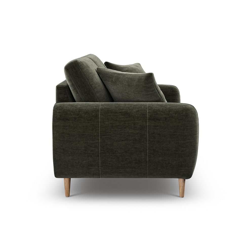 Zara 2 Seater Sofa in Canna Dark Green Fabric 5