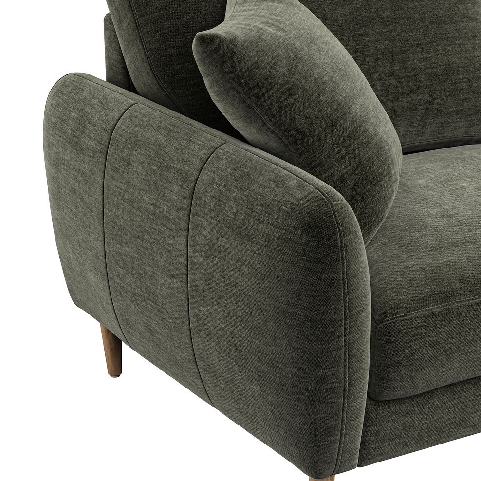 Zara 2 Seater Sofa in Canna Dark Green Fabric 6