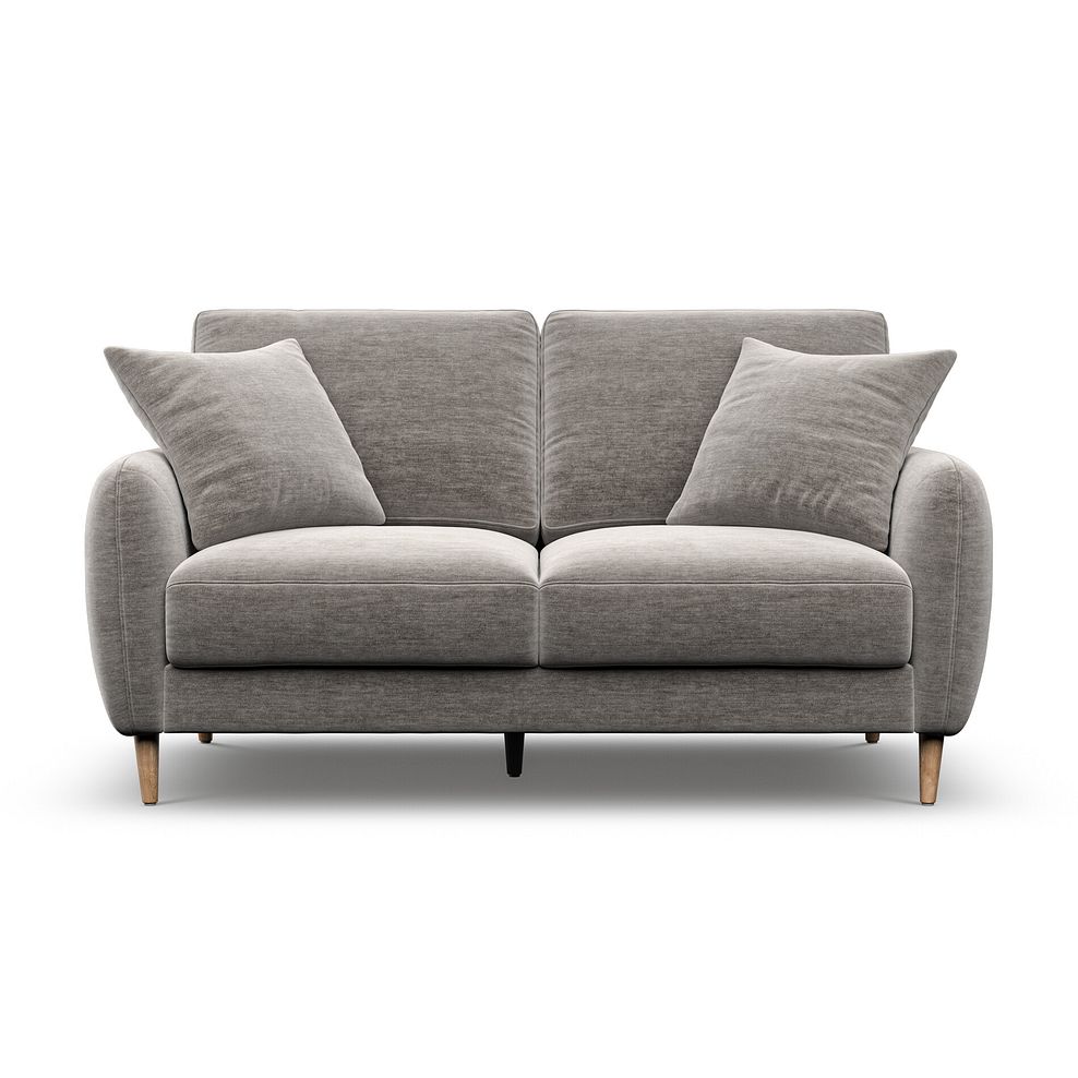 Zara 2 Seater Sofa in Canna Grey Fabric 2