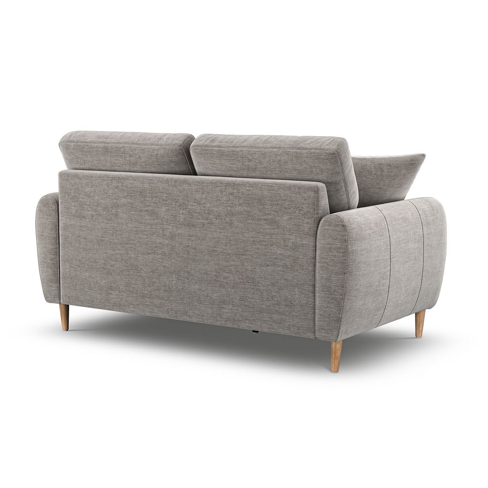 Zara 2 Seater Sofa in Canna Grey Fabric 3