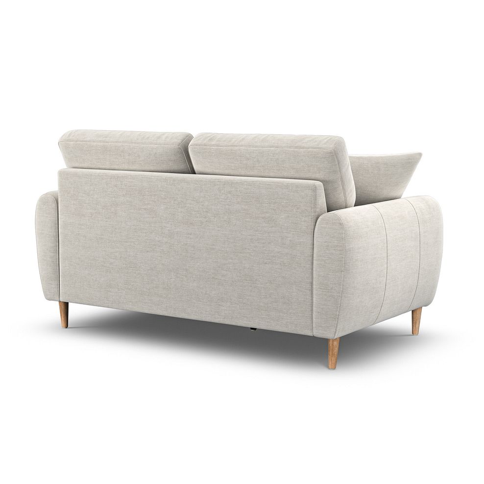 Zara 2 Seater Sofa in Canna Light Grey Fabric 3