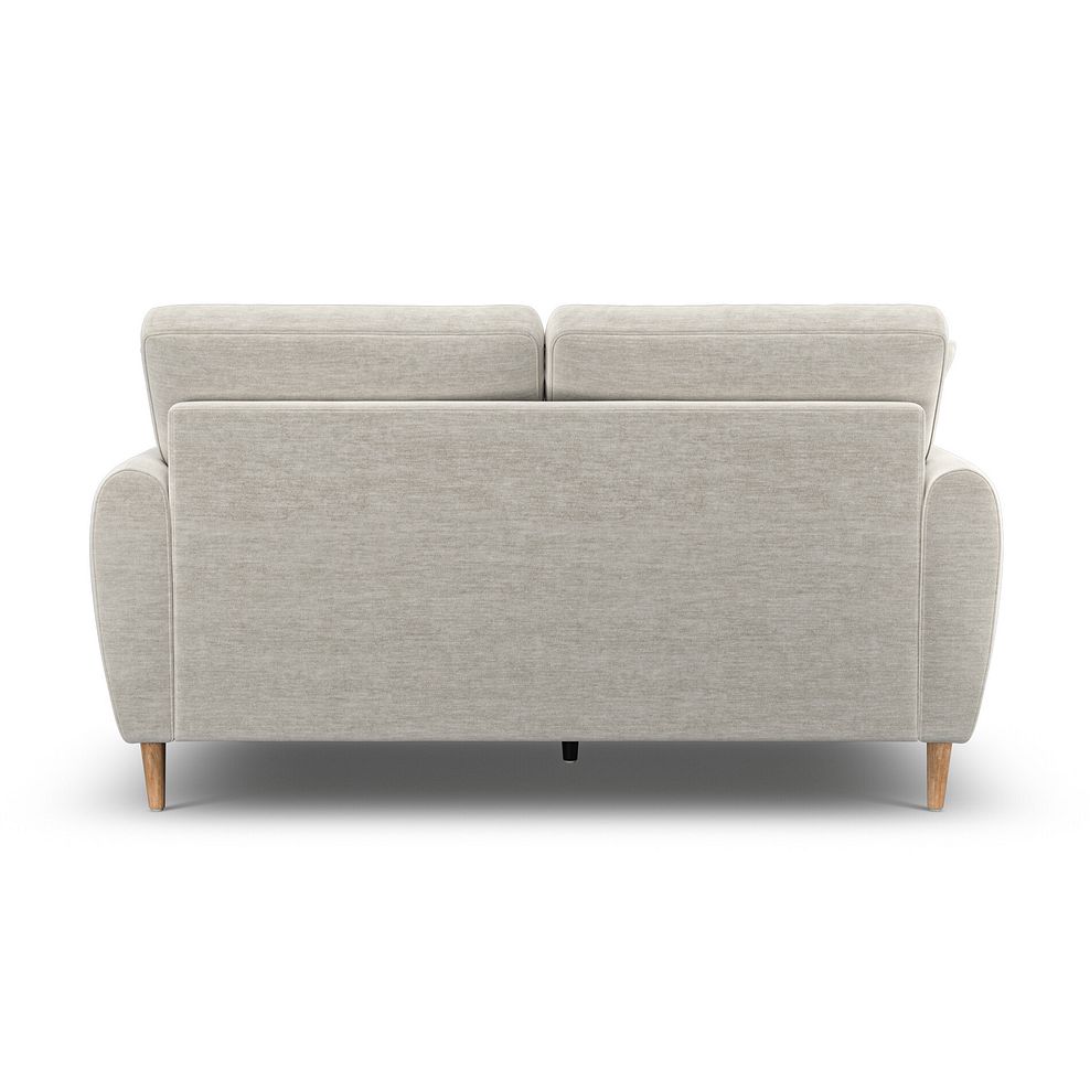 Zara 2 Seater Sofa in Canna Light Grey Fabric 4