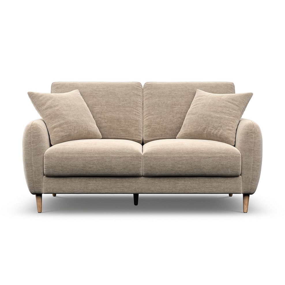 Zara 2 Seater Sofa in Canna Sand Fabric 2
