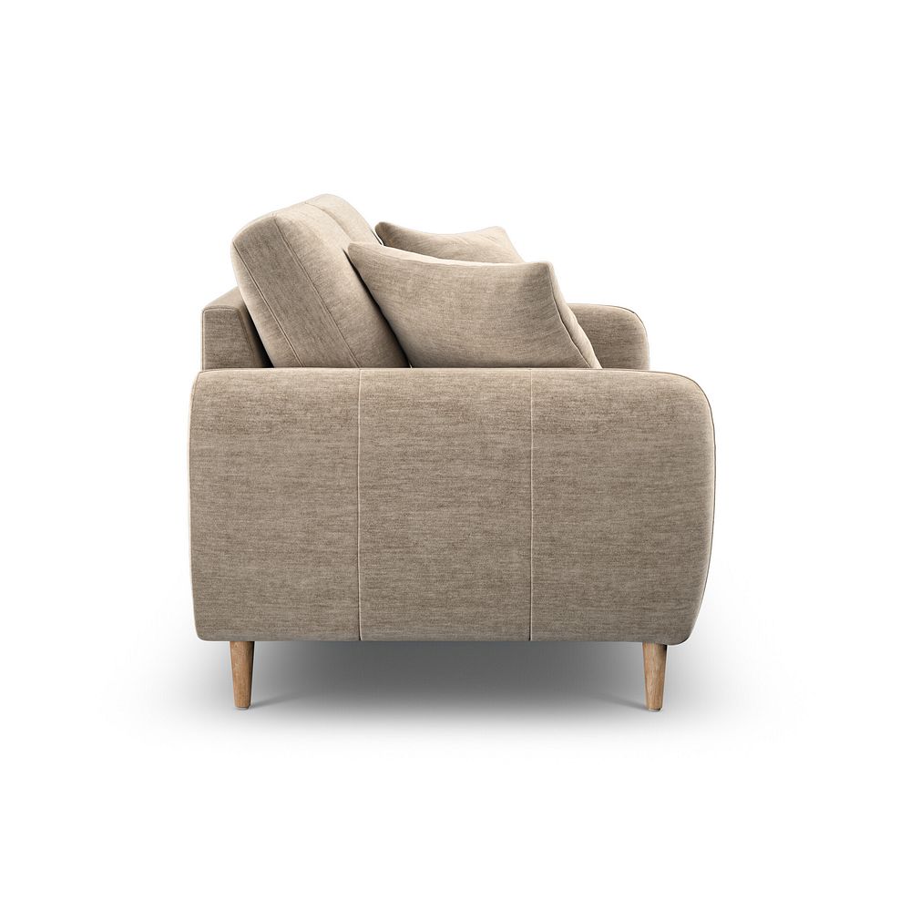 Zara 2 Seater Sofa in Canna Sand Fabric 5