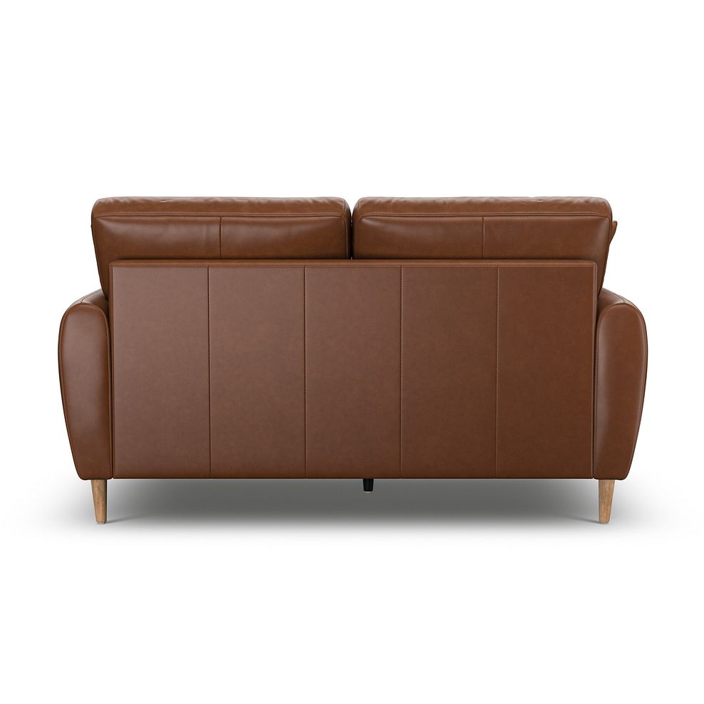 Zara 2 Seater Sofa in Chestnut Brown Leather 4