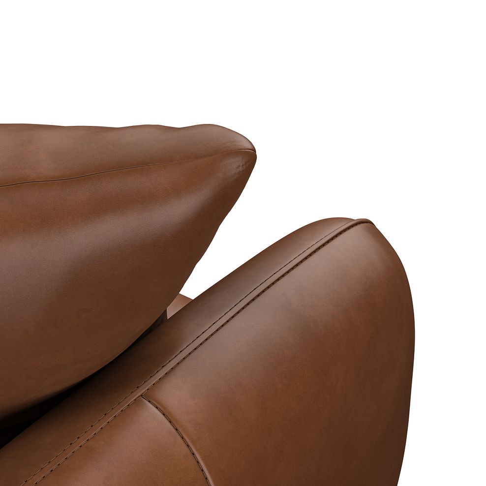 Zara 2 Seater Sofa in Chestnut Brown Leather 10