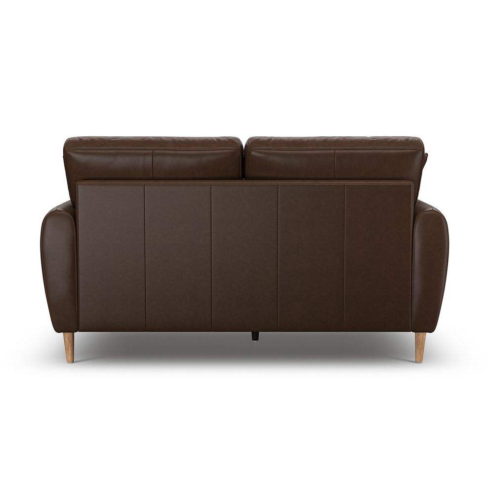 Zara 2 Seater Sofa in Dark Brown Leather 5