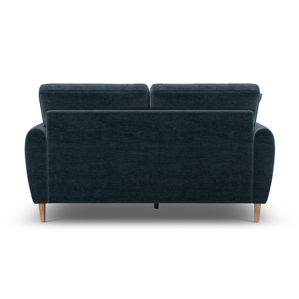 Zara 2 Seater Sofa in Steel Blue Fabric 4