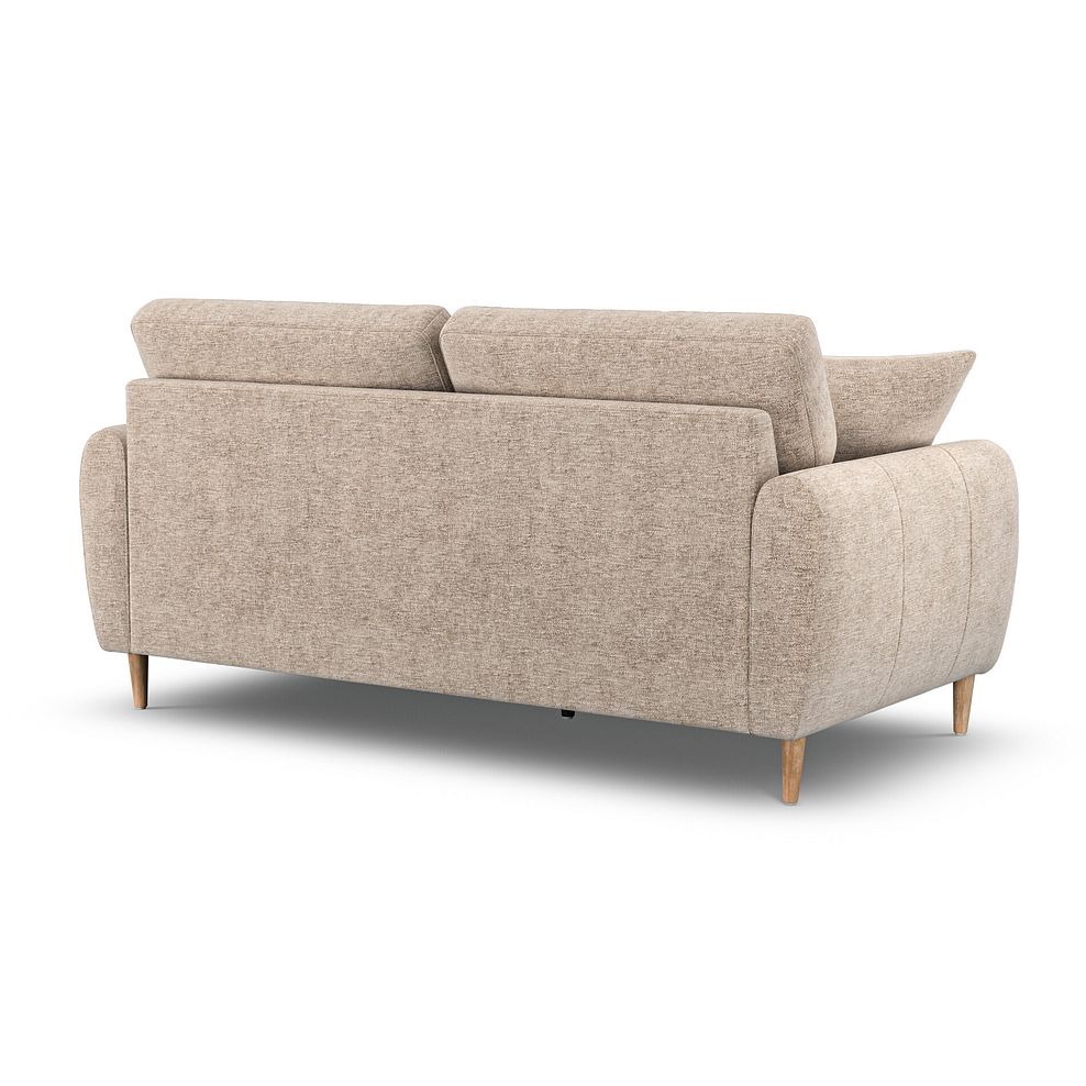 Zara 3 Seater Sofa in Arlan Abalone Fabric 3