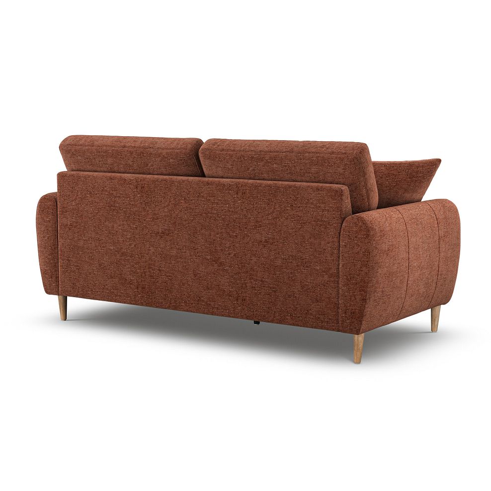 Zara 3 Seater Sofa in Arlan Copperwood  Fabric 4