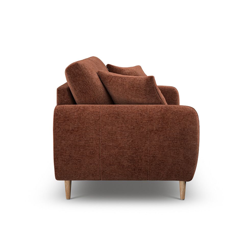 Zara 3 Seater Sofa in Arlan Copperwood  Fabric 6