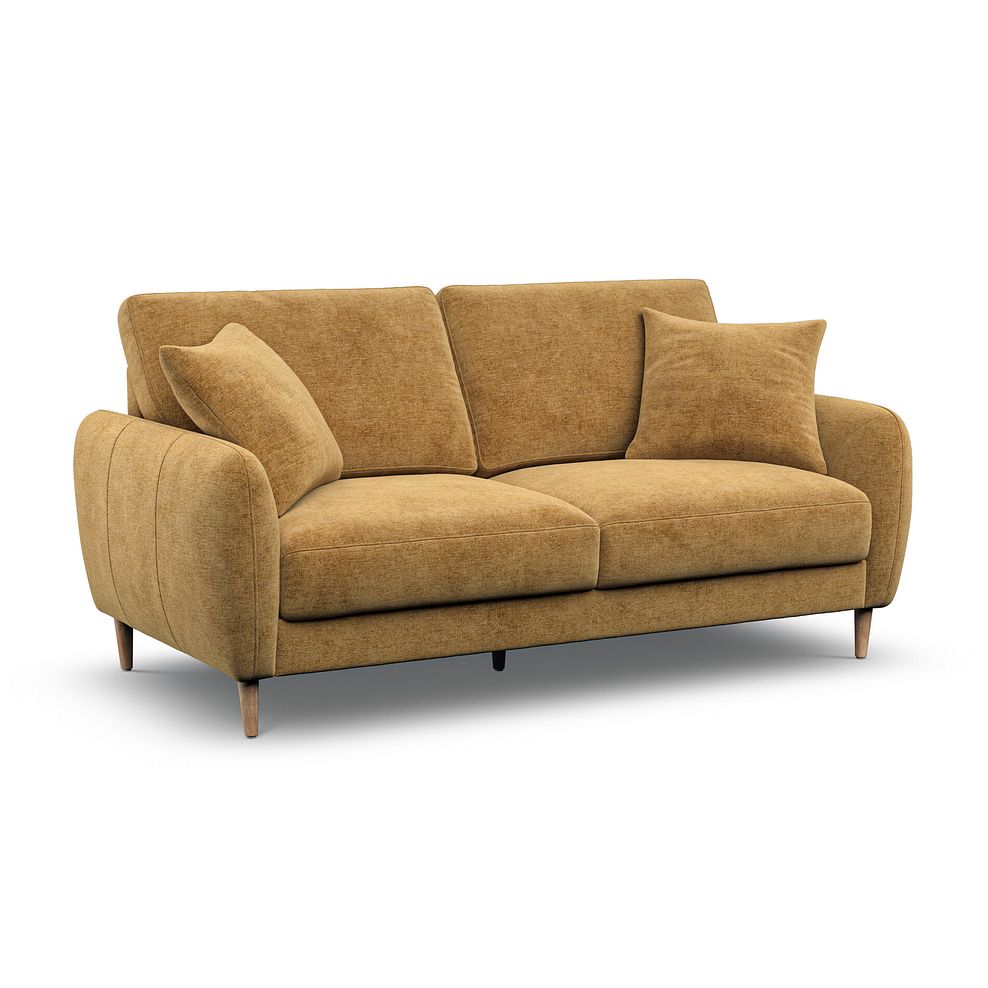 Zara 3 Seater Sofa in Arlan Honeycomb Fabric 1