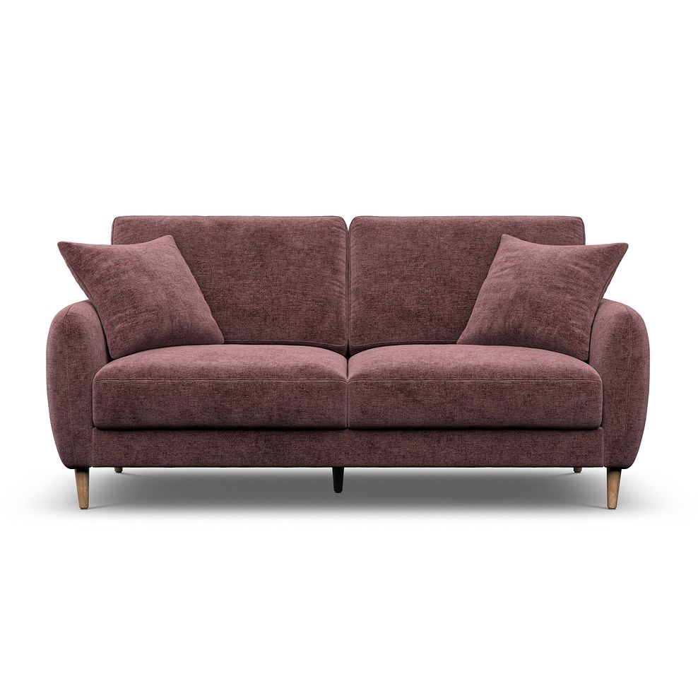 Zara 3 Seater Sofa in Arlan Rosewood Fabric 2