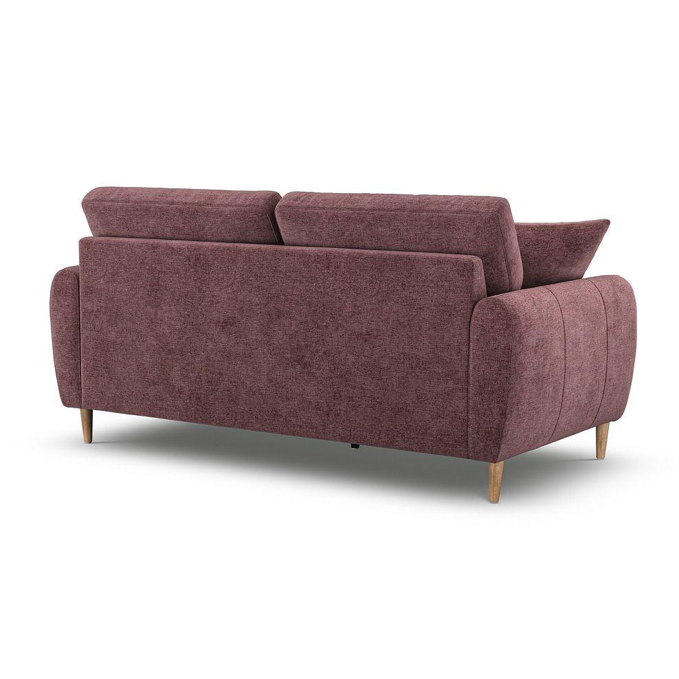 Zara 3 Seater Sofa in Arlan Rosewood Fabric 3