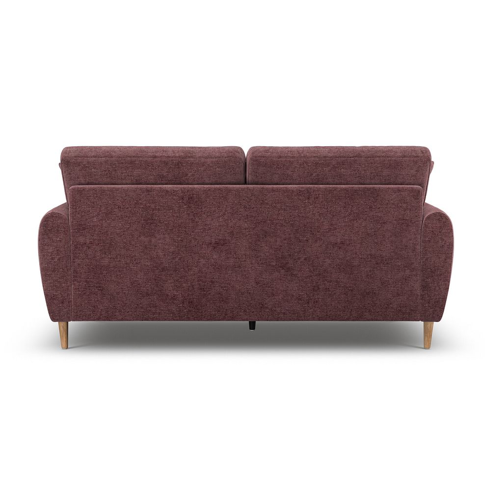 Zara 3 Seater Sofa in Arlan Rosewood Fabric 4