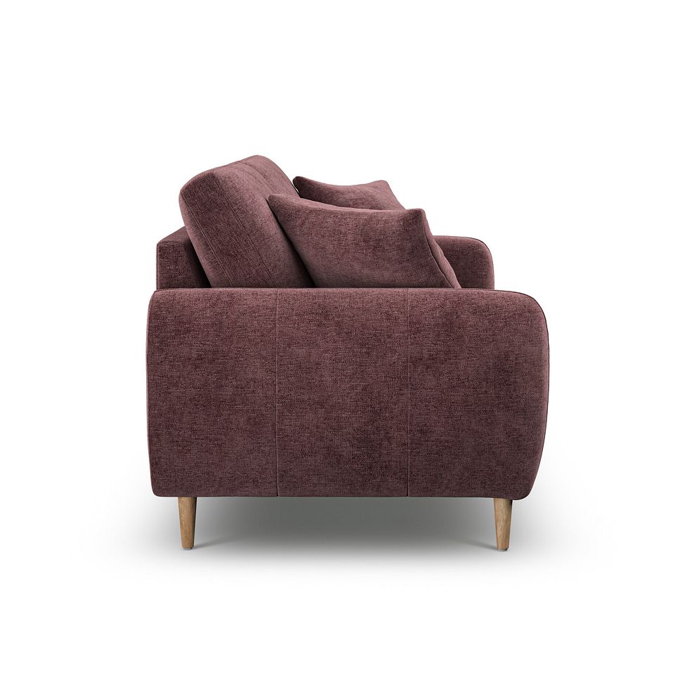 Zara 3 Seater Sofa in Arlan Rosewood Fabric 5