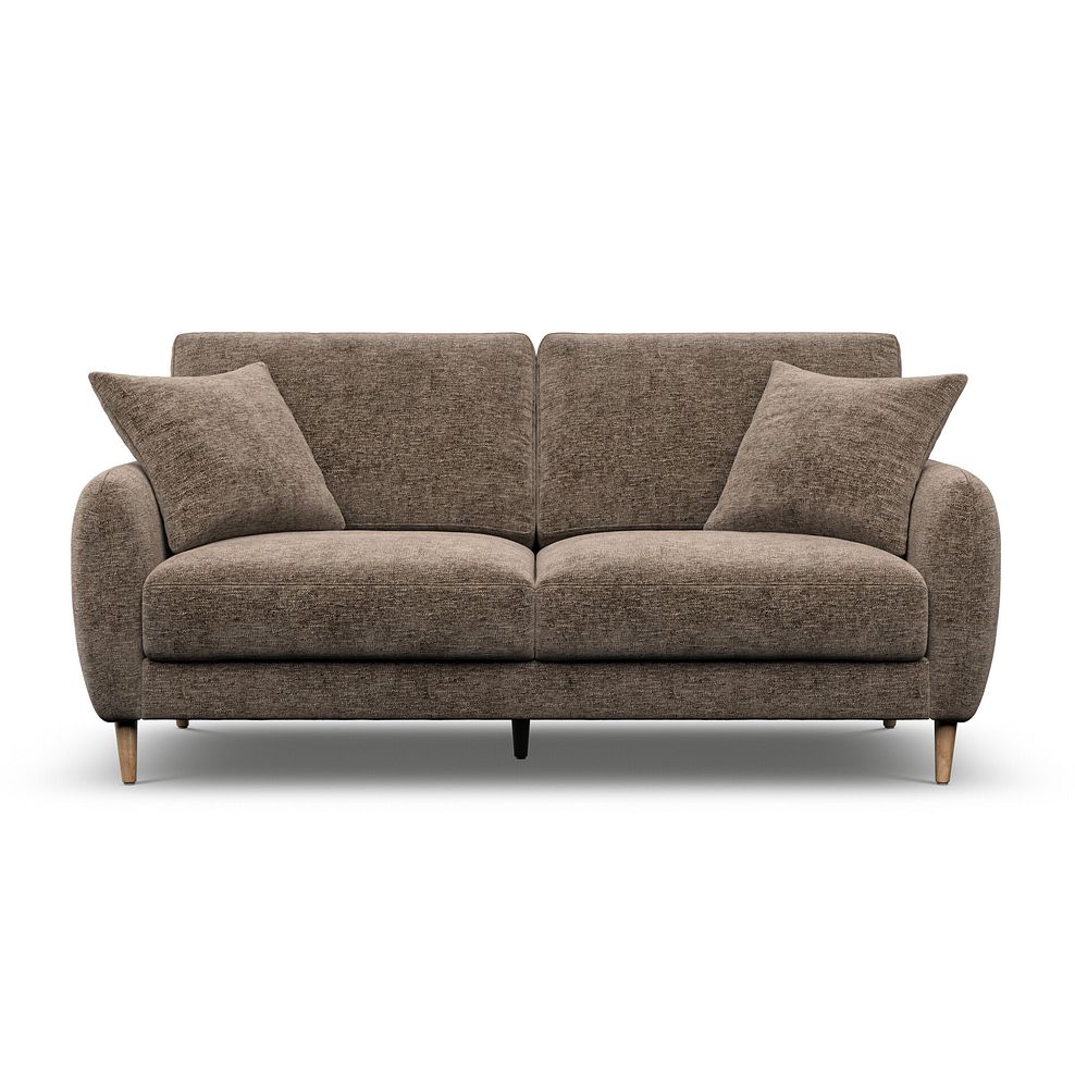 Zara 3 Seater Sofa in Arlan Smokestone Fabric 2