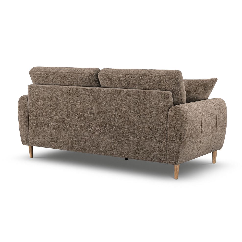 Zara 3 Seater Sofa in Arlan Smokestone Fabric 3