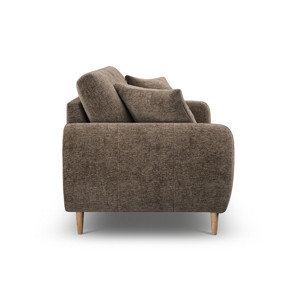 Zara 3 Seater Sofa in Arlan Smokestone Fabric 5