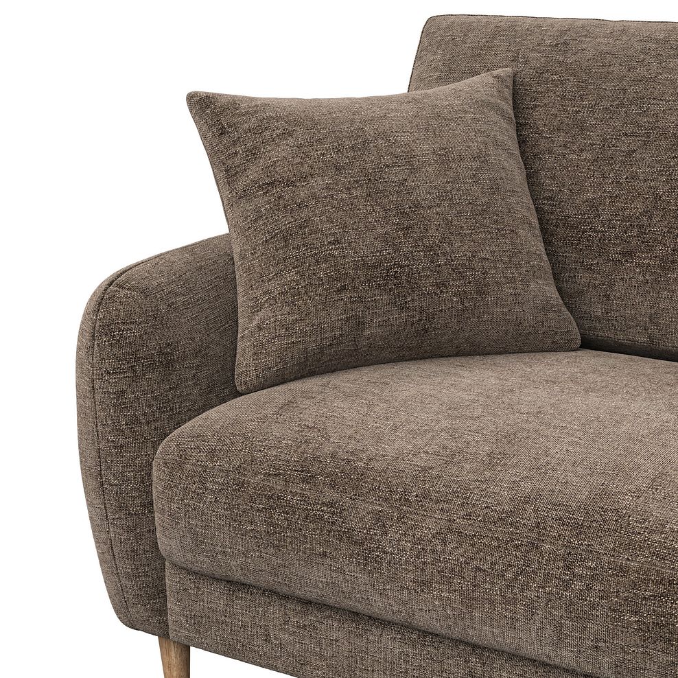 Zara 3 Seater Sofa in Arlan Smokestone Fabric 7