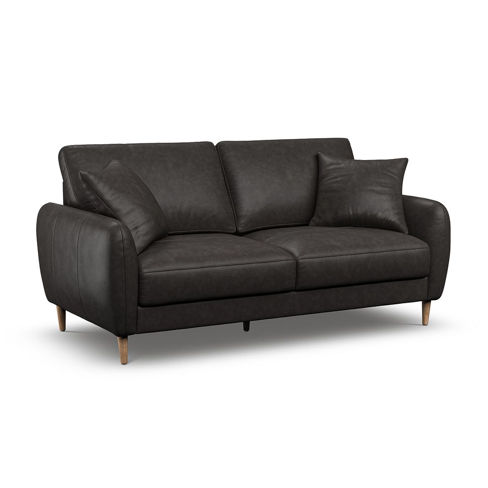 Zara 3 Seater Sofa in Ash Leather 1