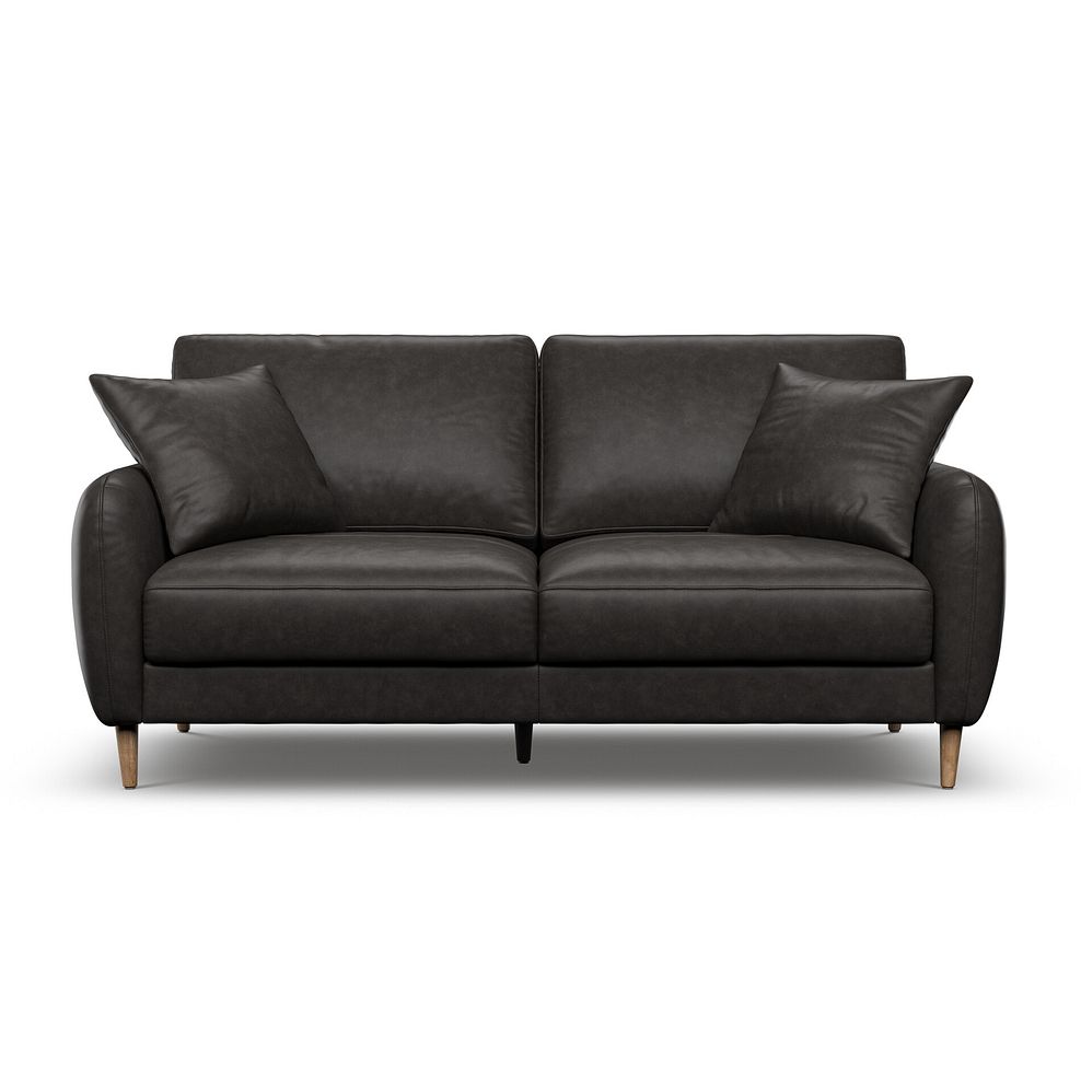 Zara 3 Seater Sofa in Ash Leather 2