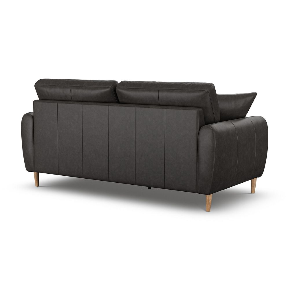 Zara 3 Seater Sofa in Ash Leather 3