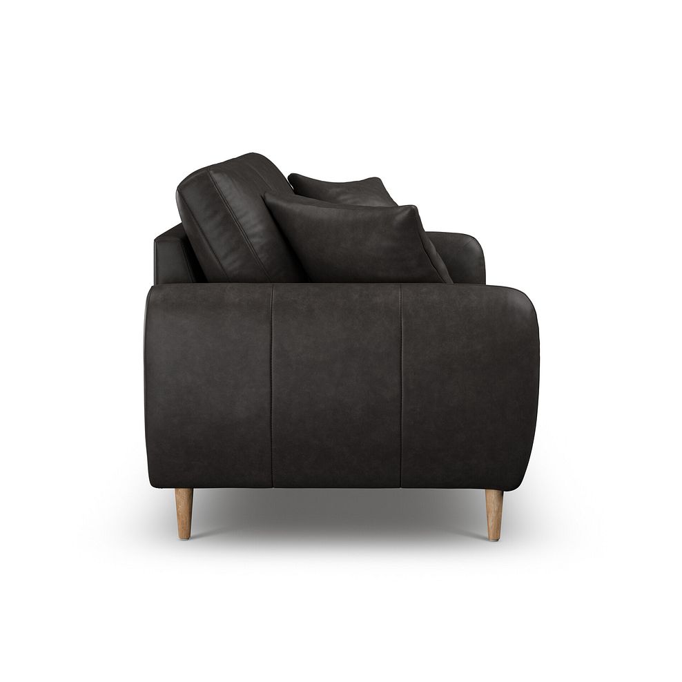 Zara 3 Seater Sofa in Ash Leather 5