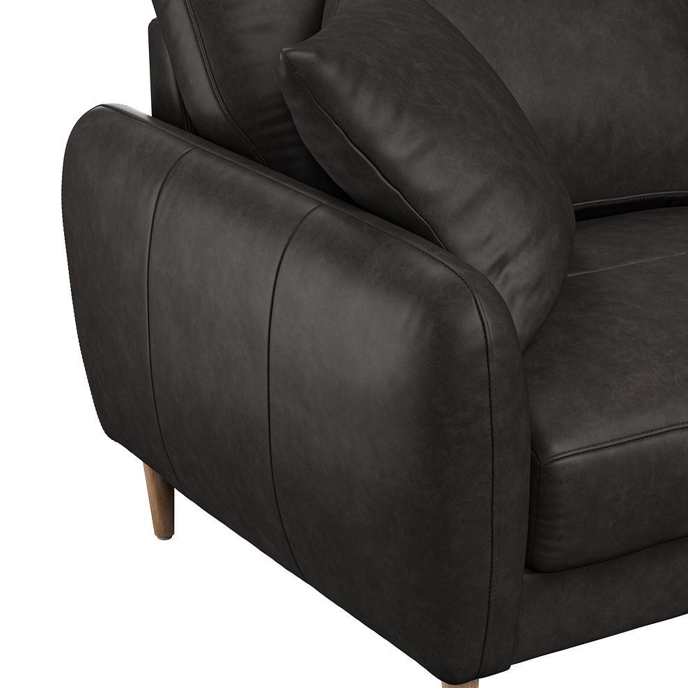 Zara 3 Seater Sofa in Ash Leather 6