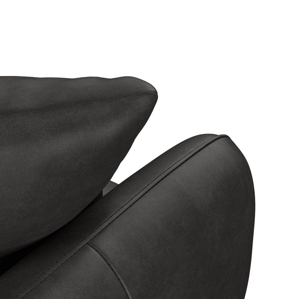Zara 3 Seater Sofa in Ash Leather 10