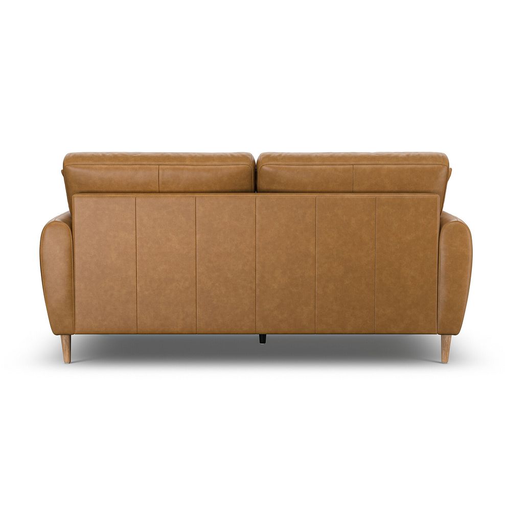 Zara 3 Seater Sofa in Brown Leather 4