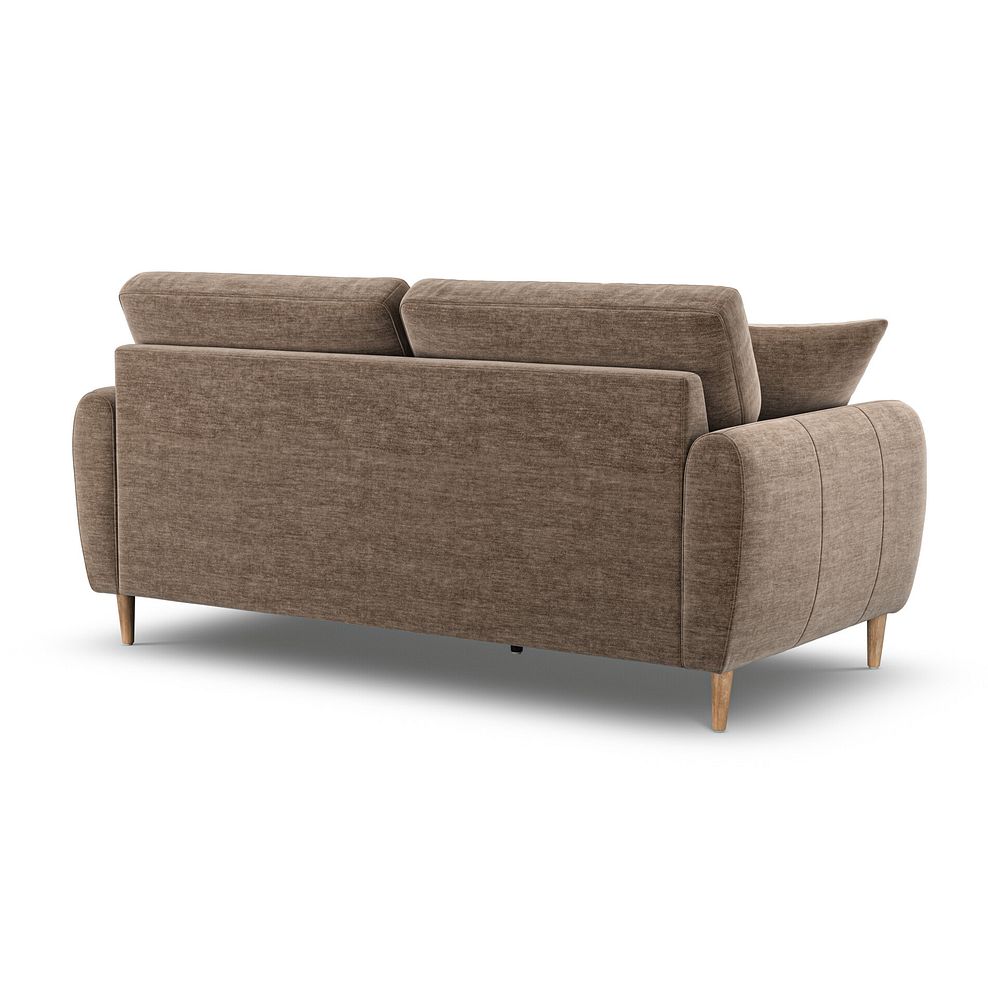 Zara 3 Seater Sofa in Canna Cocoa Fabric 3
