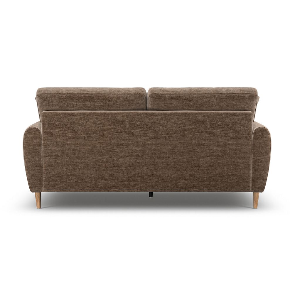 Zara 3 Seater Sofa in Canna Cocoa Fabric 4