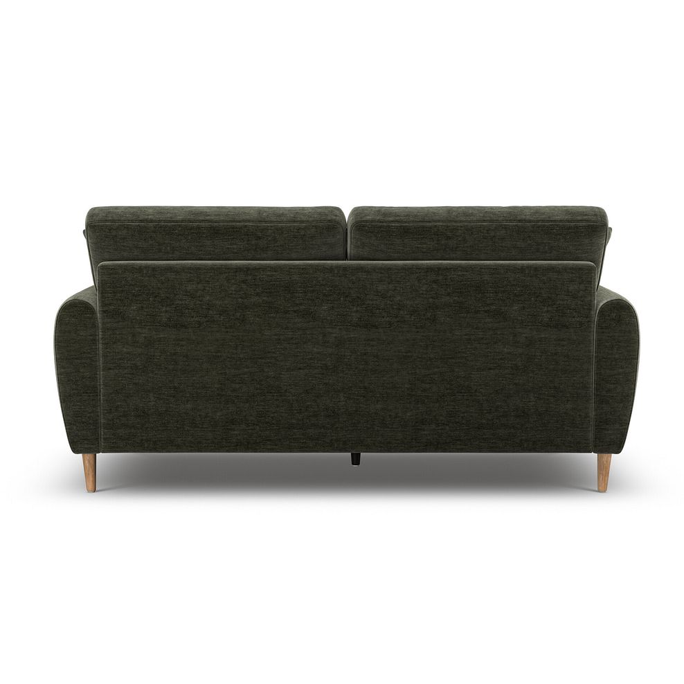Zara 3 Seater Sofa in Canna Dark Green Fabric 4