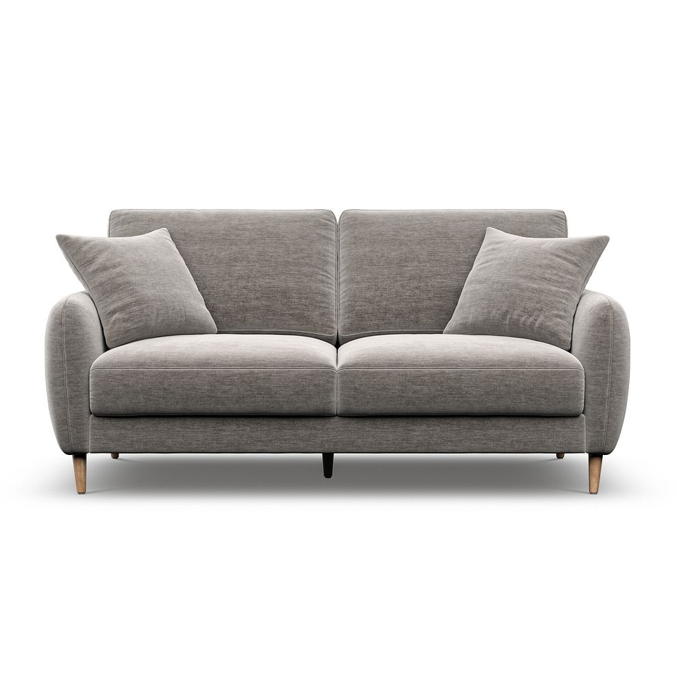 Zara 3 Seater Sofa in Canna Grey Fabric 2