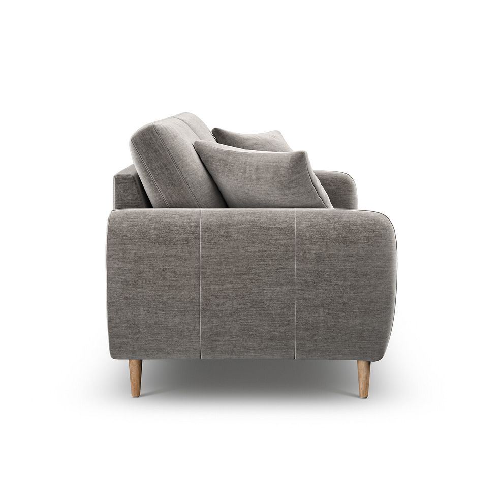 Zara 3 Seater Sofa in Canna Grey Fabric 5