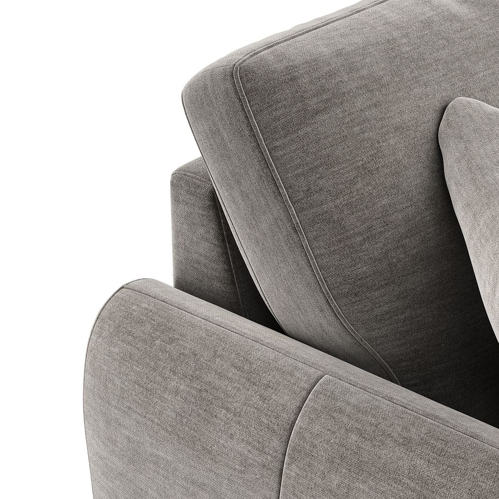 Zara 3 Seater Sofa in Canna Grey Fabric 9