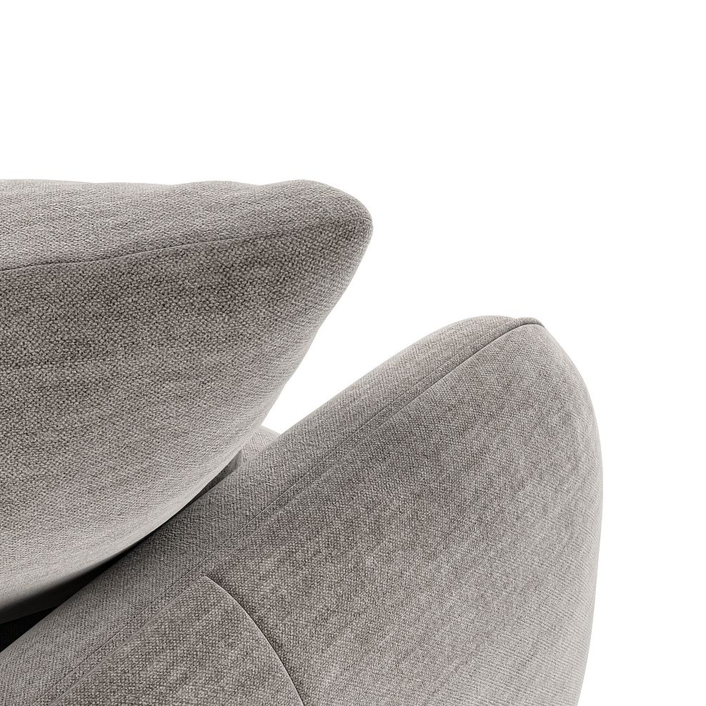 Zara 3 Seater Sofa in Canna Grey Fabric 10