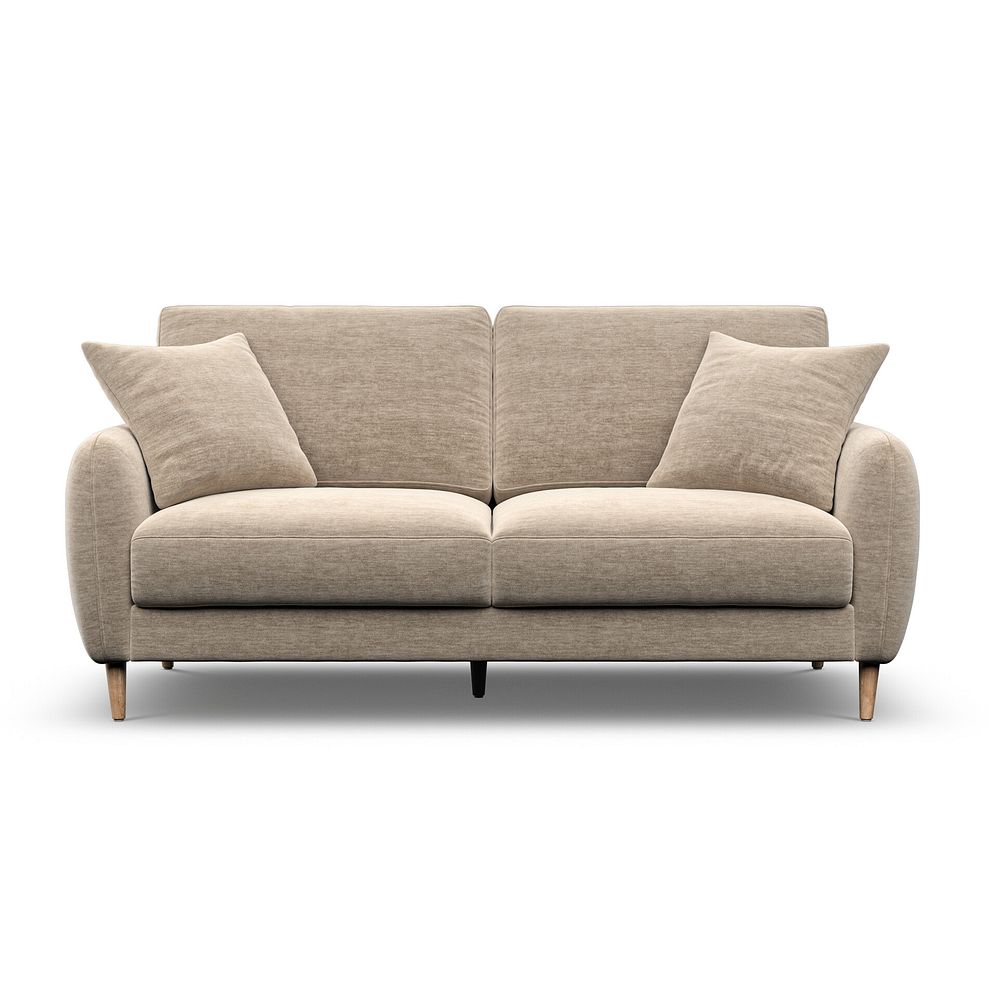 Zara 3 Seater Sofa in Canna Sand Fabric 2