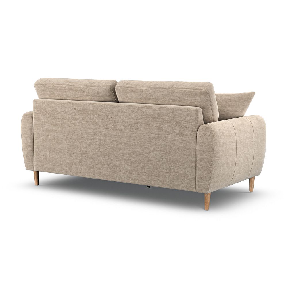 Zara 3 Seater Sofa in Canna Sand Fabric 3