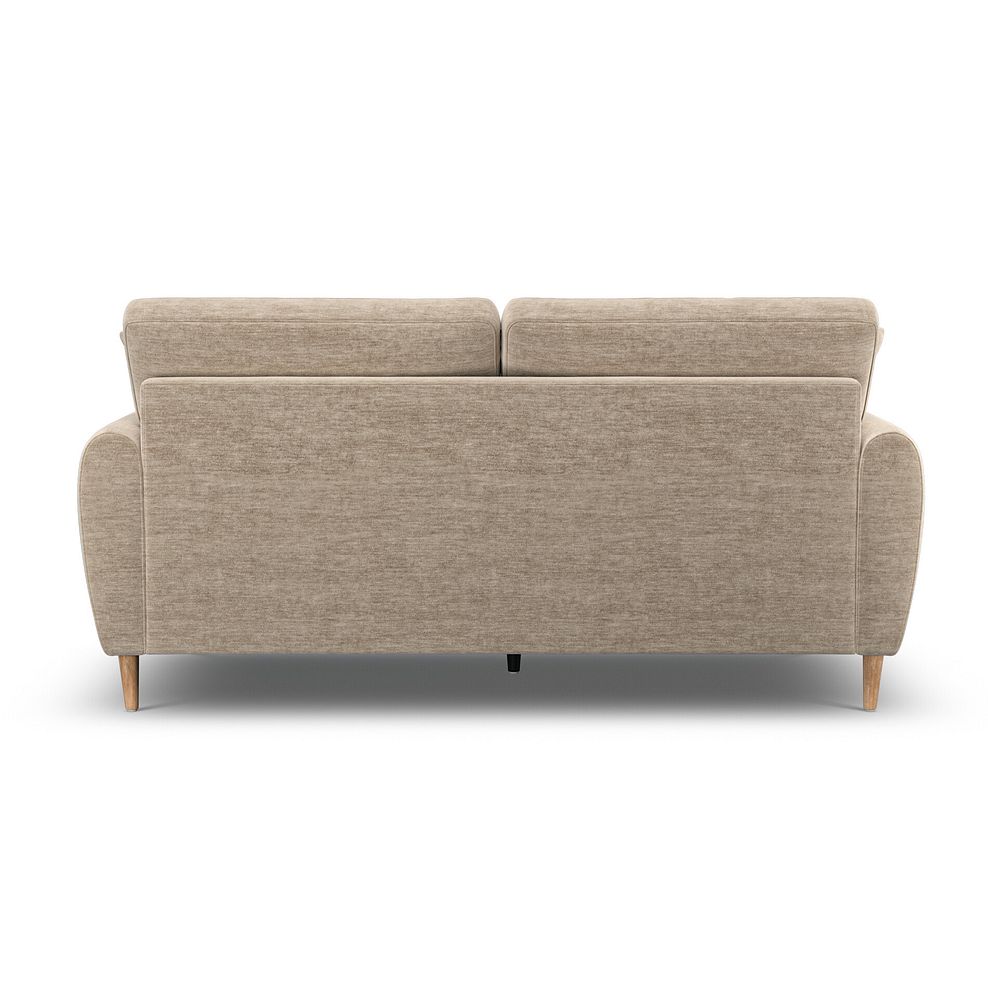 Zara 3 Seater Sofa in Canna Sand Fabric 4