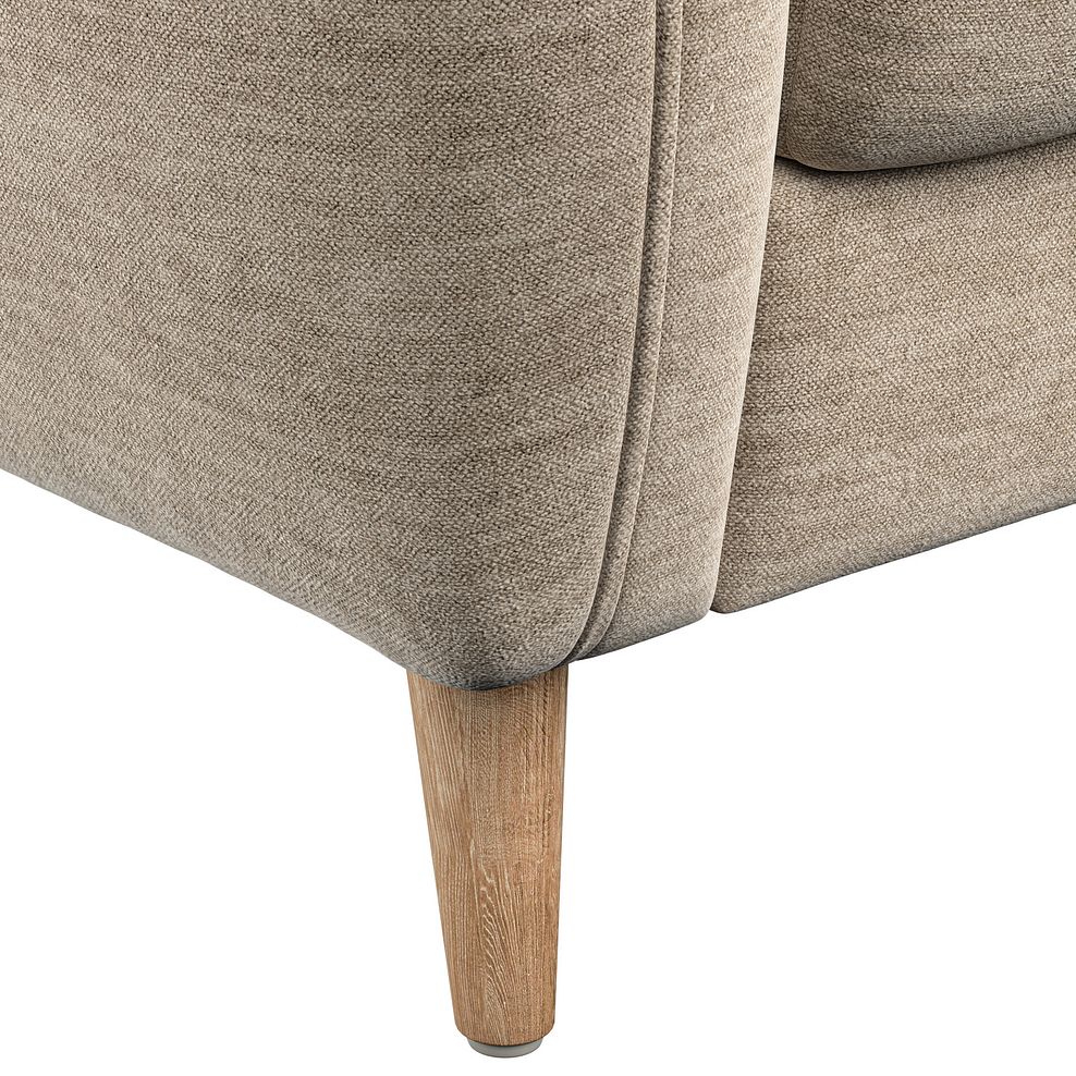 Zara 3 Seater Sofa in Canna Sand Fabric 8