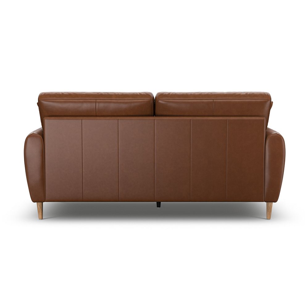 Zara 3 Seater Sofa in Chestnut Brown Leather 4